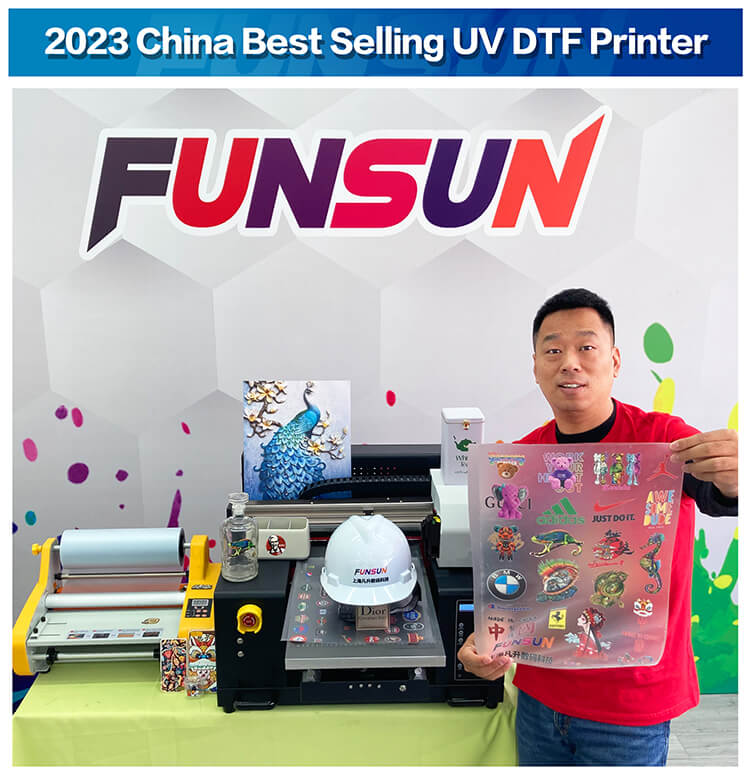  Ovsuqu A3 UV DTF Printer UV Sticker Printer PET Film Transfer  Printing Machine Golden Foil Film Sticker for Glass, Wood, Leather (ONLY UV  DTF Machine) : Office Products